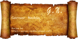 Gerner Nedda névjegykártya